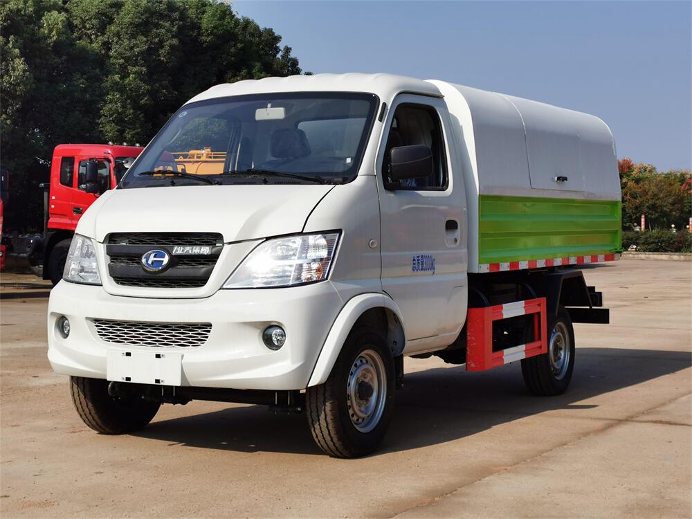 密封式垃圾車(chē)-北汽昌河小型藍(lán)牌密封式自卸垃圾車(chē)廠(chǎng)家